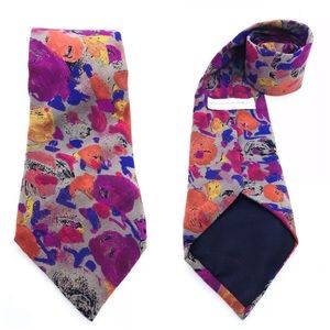 🚩Vintage Secours Tie Mens Silk Handmade 3"x60"